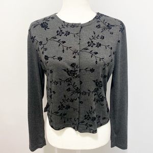 California Concepts Vintage Cardigan Gray Black M